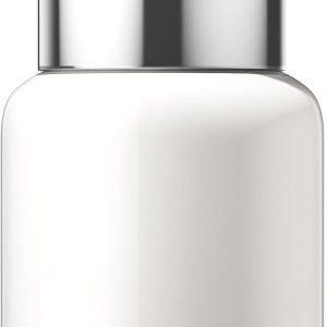 Mini Insulated Water Bottle 10.8 oz Small Vacuum Insulated Tumbler for Hot & Cold Drinks Wide Mouth Leak-Proof Stainl Travel Coffee Mug (White, 10.8oz)