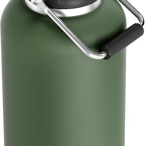 One Gallon Jug with Straw, 128 oz Double Wall Vacuum Insulated Sports Water Bottle, Keeps Cold up to 48 Hours, Leak-Proof & Sweat-Proof Stainl Water Jug for Gym, Outdoor & Camping