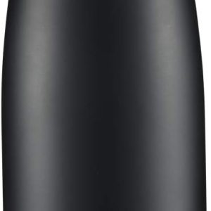 17oz Stainl Water Bottles, Vacuum Insulated Water Bottles Double Walled Reusable Metal Sports Water Bottles Keep Drinks Hot and Cold, Black, 1Pack