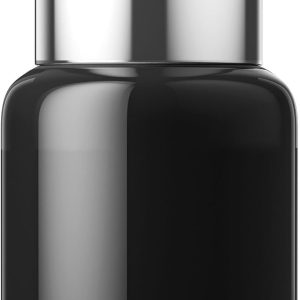 Mini Insulated Water Bottle 10.8 oz Small Vacuum Insulated Tumbler for Hot & Cold Drinks Wide Mouth Leak-Proof Stainl Travel Coffee Mug (Black, 10.8oz)